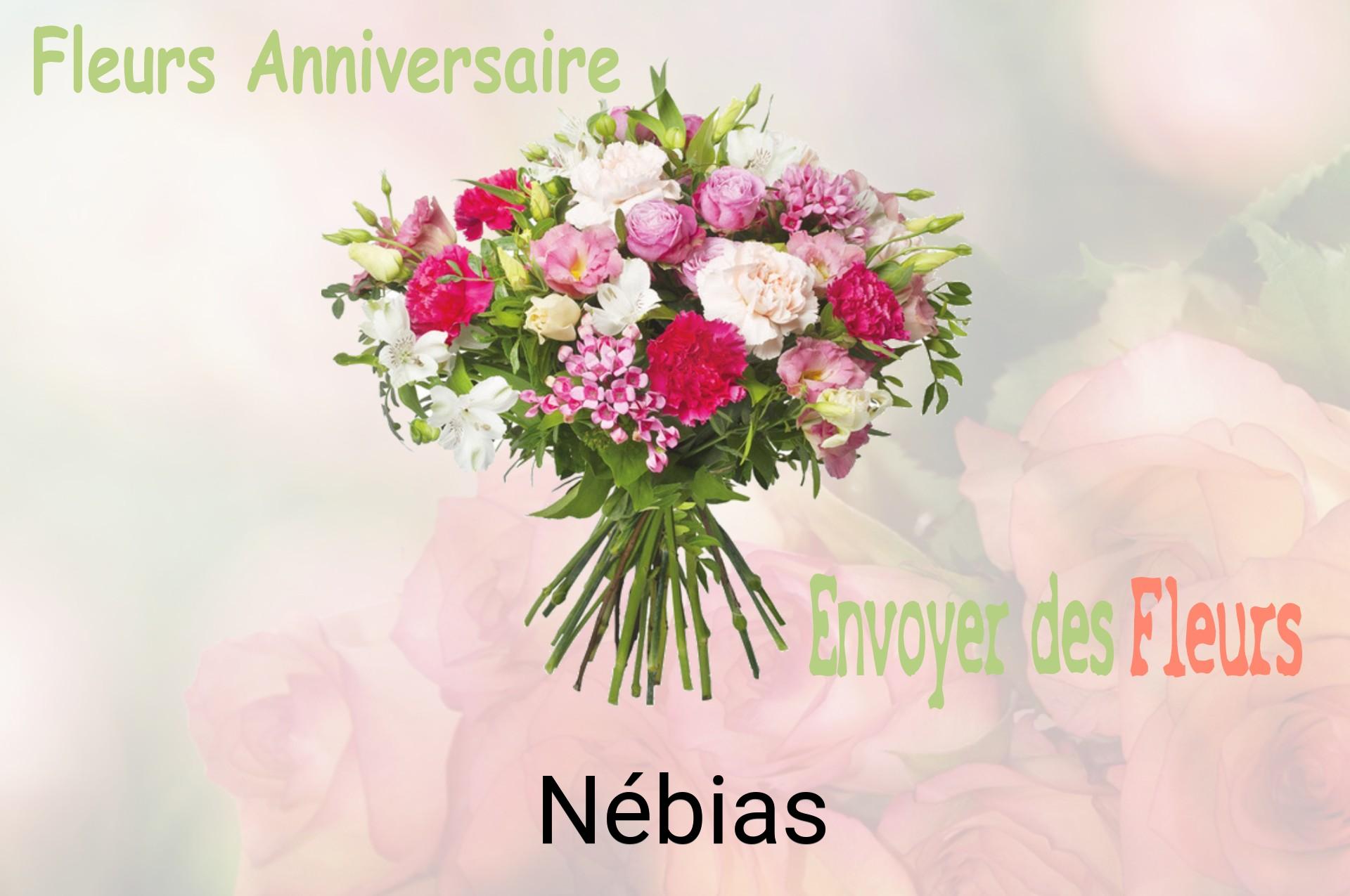 Bouquet de fleurs d’anniversaire livré à Nébias